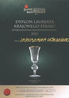Dyplom - Laureat krajowego finału IMB 2012
